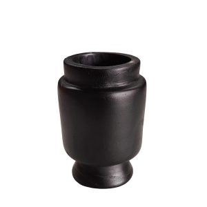 NUBIA ΒΑΖΟ 14x14x20cm ΞΥΛΟ ΜΑΥΡΟ
