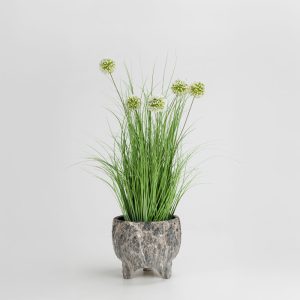 ROCKY ΚΑΣΠΩ 27x27x23cm ΚΕΡΑΜΙΚΟ ΑΝΘΡΑΚΙ ΜΠΕΖ