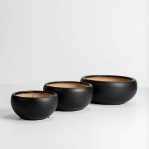 ONYX ΚΑΣΠΩ ΣΕΤ 3ΤΜΧ 43x43x18cm ΚΕΡΑΜΙΚΟ ΜΑΥΡΟ