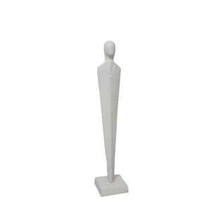 FINTON ΔΙΑΚΟΣΜΗΤΙΚΗ ΦΙΓΟΥΡΑ 10x10x53cm ΑΛΟΥΜΙΝΙΟ ΛΕΥΚΟ