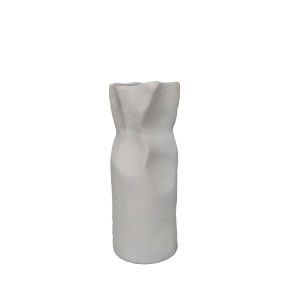 GRANTAS ΒΑΖΟ 14x13x35cm ΑΛΟΥΜΙΝΙΟ ΛΕΥΚΟ