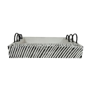 RONAN ΔΙΣΚΟΣ SET 3ΤΜΧ 60x40x10cm ΞΥΛΟ ΚΑΦΕ ΜΠΕΖ