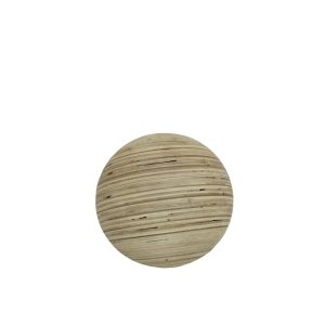 CEBO L ΔΙΑΚΟΣΜΗΤΙΚΗ ΜΠΑΛΑ 17x17x17cm ΞΥΛΟ ΦΥΣΙΚΟ