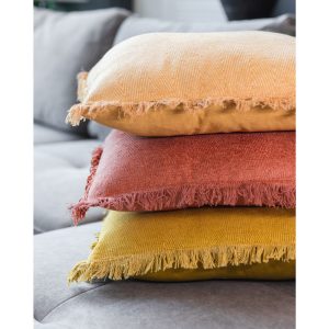 BELUD ΔΙΑΚΟΣΜΗΤΙΚΟ ΜΑΞΙΛΑΡΙ 45x45cm ΥΦΑΣΜΑ ΜΠΕΖ POLYESTER