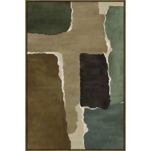 CROSS LINE ΠΙΝΑΚΑΣ ΔΙΑΚΟΣΜΗΤΙΚΟΣ ΜΕ ΚΟΡΝΙΖΑ 80x120x4cm ΚΑΜΒΑΣ ΚΑΦΕ ΠΟΛΥΧΡΩΜΟ ΞΥΛΟ ΦΥΣΙΚΟ