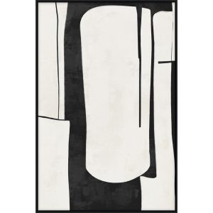 FIELDS ΠΙΝΑΚΑΣ ΔΙΑΚΟΣΜΗΤΙΚΟΣ ΜΕ ΚΟΡΝΙΖΑ 80x120x4cm ΚΑΜΒΑΣ ΜΑΥΡΟ BEIGE ΞΥΛΟ ΜΑΥΡΟ
