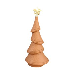 XMAS DREAM.III ΧΡΙΣΤΟΥΓΕΝΝΙΑΤΙΚΟ ΔΙΑΚΟΣΜΗΤΙΚΟ ΔΕΝΤΡΟ 10.5x8.5x24.5cm POLYRESIN TABAC ΧΡΥΣΟ