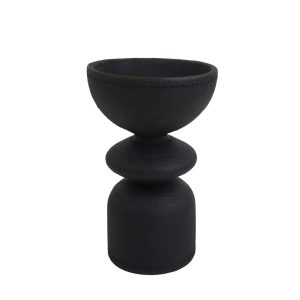 NOCTURIA ΔΙΑΚΟΣΜΗΤΙΚΟ ΚΗΡΟΠΗΓΙΟ 10x10x15.5cm POLYRESIN ΜΑΥΡΟ