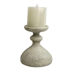 OMBRE.I ΔΙΑΚΟΣΜΗΤΙΚΟ ΚΗΡΟΠΗΓΙΟ 13.5x10.5x15.5cm POLYRESIN STONE GREY