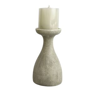 TERZO.I ΔΙΑΚΟΣΜΗΤΙΚΟ ΚΗΡΟΠΗΓΙΟ 12x9.5x22cm POLYRESIN STONE GREY