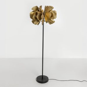 BLOSSOM ΦΩΤΙΣΤΙΚΟ ΕΠΙΔΑΠΕΔΙΟ 49x49x149cm ΜΕΤΑΛΛΟ BROWN GOLD ΜΑΥΡΟ
