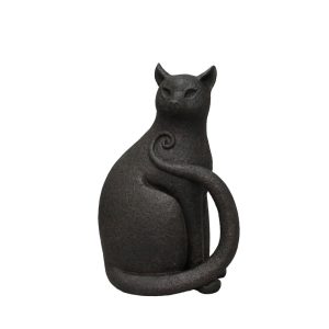 MILO ΔΙΑΚΟΣΜΗΤΙΚΟ ΓΑΤΑ 17.8x11.5x26.5cm POLYRESIN ΜΑΥΡΟ