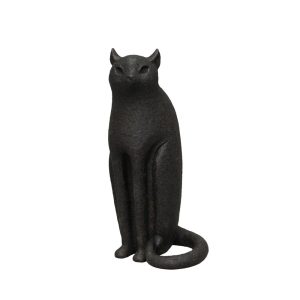 LUNA ΔΙΑΚΟΣΜΗΤΙΚΟ ΓΑΤΑ 13x11x26.3cm POLYRESIN ΜΑΥΡΟ