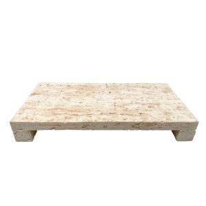 TRAVERTINO ΔΙΣΚΟΣ ΔΙΑΚΟΣΜΗΣΗΣ 34x17x4.5cm POLYRESIN STONE