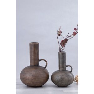 STEEL SHINE ΒΑΖΟ 23x23x34cm ΑΛΟΥΜΙΝΙΟ BRONZE