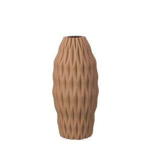 ORALIA ΒΑΖΟ 14.5x14.5x32cm ΚΕΡΑΜΙΚΟ TERRACOTTA