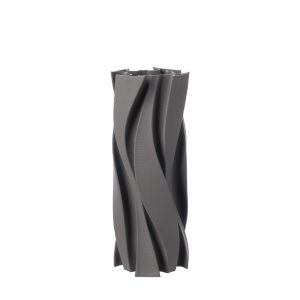 AURENE ΒΑΖΟ 14x14x33.5cm ΚΕΡΑΜΙΚΟ ΓΚΡΙ ΣΚΟΥΡΟ