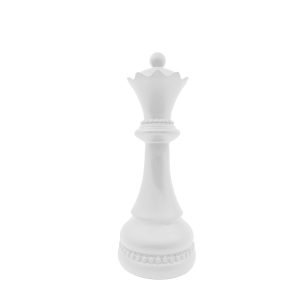 KNIGHTLINE ΔΙΑΚΟΣΜΗΤΙΚΟ ΠΙΟΝΙ 10x10x26cm POLYRESIN ΑΣΠΡΟ