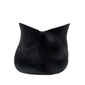 FLORESTA ΒΑΖΟ 32x22x27.5cm POLYRESIN ΜΑΥΡΟ