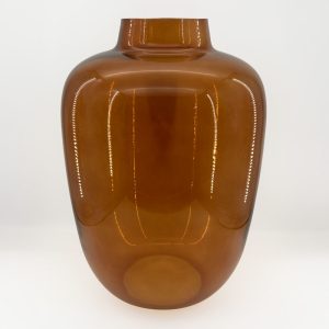 VIDRIO ΒΑΖΟ 34x34x48cm ΓΥΑΛΙ CARAMEL