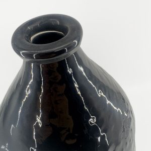 SPICE ΒΑΖΟ 22x22x35.5cm ΓΥΑΛΙ ΜΑΥΡΟ