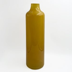 FINO ΒΑΖΟ 12x12x39.5cm ΓΥΑΛΙ CARAMEL