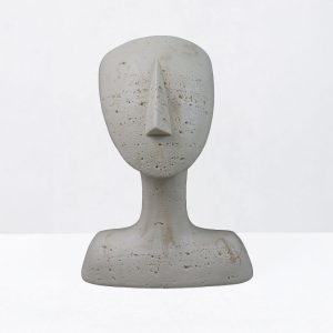 AURA III ΔΙΑΚΟΣΜΗΤΙΚΟ ΠΡΟΣΩΠΟ 19x14x26cm RESIN ΜΠΕΖ
