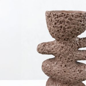 LUSTRE I ΚΗΡΟΠΗΓΙΟ ΔΙΑΚΟΣΜΗΤΙΚΟ 14.5x9.5x25cm RESIN ΚΑΦΕ