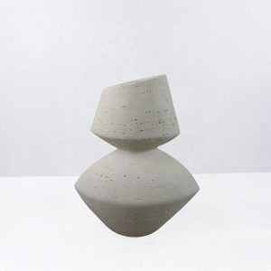 LOOMA III ΒΑΖΟ 28.5x15.5x34.5cm RESIN ΜΠΕΖ
