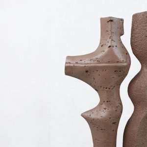 DUET I ΔΙΑΚΟΣΜΗΤΙΚΟ 16x9x31.5cm RESIN ΚΑΦΕ