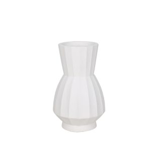 FOLDA ΒΑΖΟ 24x24x41cm MgO ΑΣΠΡΟ