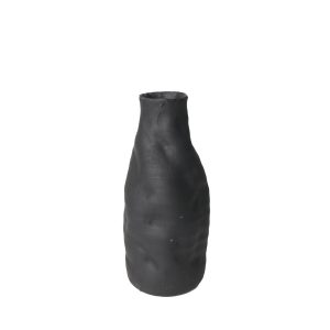 ELOURA ΒΑΖΟ 15.2x15.2x35.7cm ΚΕΡΑΜΙΚΟ ΜΑΥΡΟ