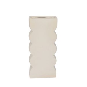 VEI ΒΑΖΟ 14.5x7x30.5cm ΚΕΡΑΜΙΚΟ ΛΕΥΚΟ