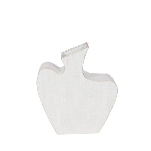 NIRA ΒΑΖΟ 26.5x8x30cm ΜΕΤΑΛΛΟ ΛΕΥΚΟ