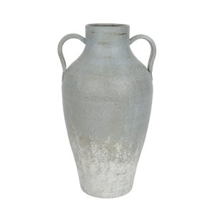 AMFORE ΒΑΖΟ 25x23x50cm ΜΕΤΑΛΛΟ ΓΚΡΙ ΜΠΛΕ