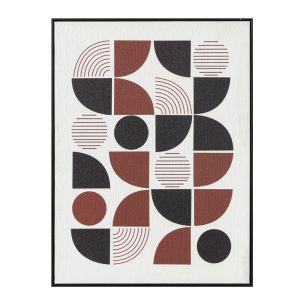 PRISMA ΠΙΝΑΚΑΣ ΔΙΑΚΟΣΜΗΣΗΣ 60x80x3.2cm ΚΑΜΒΑΣ ΠΟΛΥΧΡΩΜΟ MDF ΜΑΥΡΟ