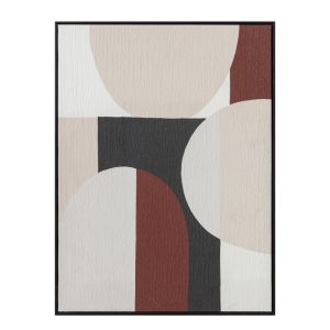 ROVA ΠΙΝΑΚΑΣ ΔΙΑΚΟΣΜΗΣΗΣ 60x80x3.2cm ΚΑΜΒΑΣ ΠΟΛΥΧΡΩΜΟ MDF ΜΑΥΡΟ