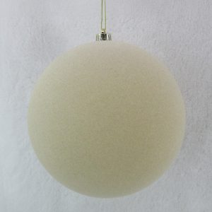 PEARL ΧΡΙΣΤΟΥΓΕΝΝΙΑΤΙΚΗ ΜΠΑΛΑ 25x25x26cm ΤΣΟΧΑ OFF WHITE