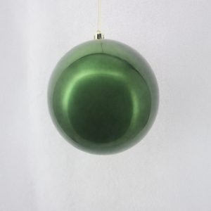 FROST ΧΡΙΣΤΟΥΓΕΝΝΙΑΤΙΚΗ ΜΠΑΛΑ 25x25x26cm ΠΛΑΣΤΙΚΟ ΠΡΑΣΙΝΟ ΣΚΟΥΡΟ GLOSSY