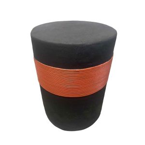 BELT SIDE TABLE ΜΑΥΡΟ ΚΕΡΑΜΙΔΙ 38.5x38.5x52cm