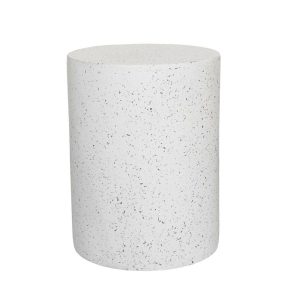 WHEEL SIDE SIDE TABLE TERRAZZO 35x35x47cm