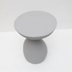 INDUSTRIAL SIDE TABLE ΓΚΡΙ ΑΝΟΙΧΤΟ 40.5x40.5x51cm
