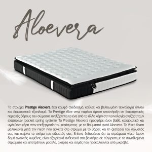 VISCO ALOE VERA ROLL PACK ΣΤΡΩΜΑ 160x200cm ΛΕΥΚΟ ΑΝΘΡΑΚΙ 200x160x31cm
