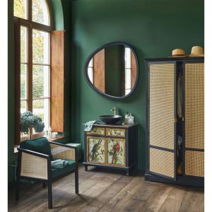 AENAOS 50 BLACK ΚΑΘΡΕΠΤΗΣ ΜΑΥΡΟ 50x55cm