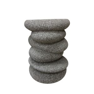 BALANCE SIDE TABLE STONE GREY 34x37x49.5cm