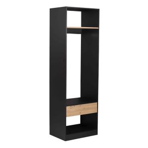 SYSTEM ΝΤΟΥΛΑΠΑ ΜΑΥΡΟ SONOMA 63x45x200cm
