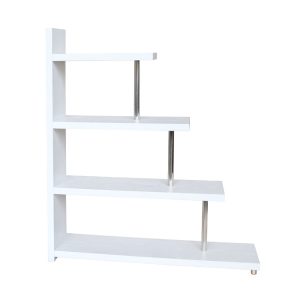 SWIVEL ΒΙΒΛΙΟΘΗΚΗ ΛΕΥΚΟ OAK 120x29x135.8cm