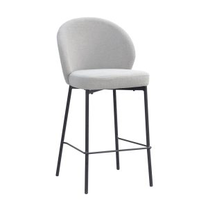 LUNE ΣΚΑΜΠΟ BAR ΓΚΡΙ 48x53.5x95.5cm