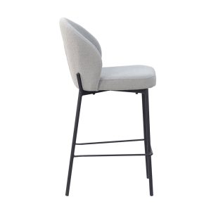 LUNE ΣΚΑΜΠΟ BAR ΓΚΡΙ 48x53.5x95.5cm
