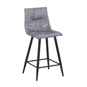 LINEA ΣΚΑΜΠΟ BAR ΓΚΡΙ SILVER 42x51x94cm